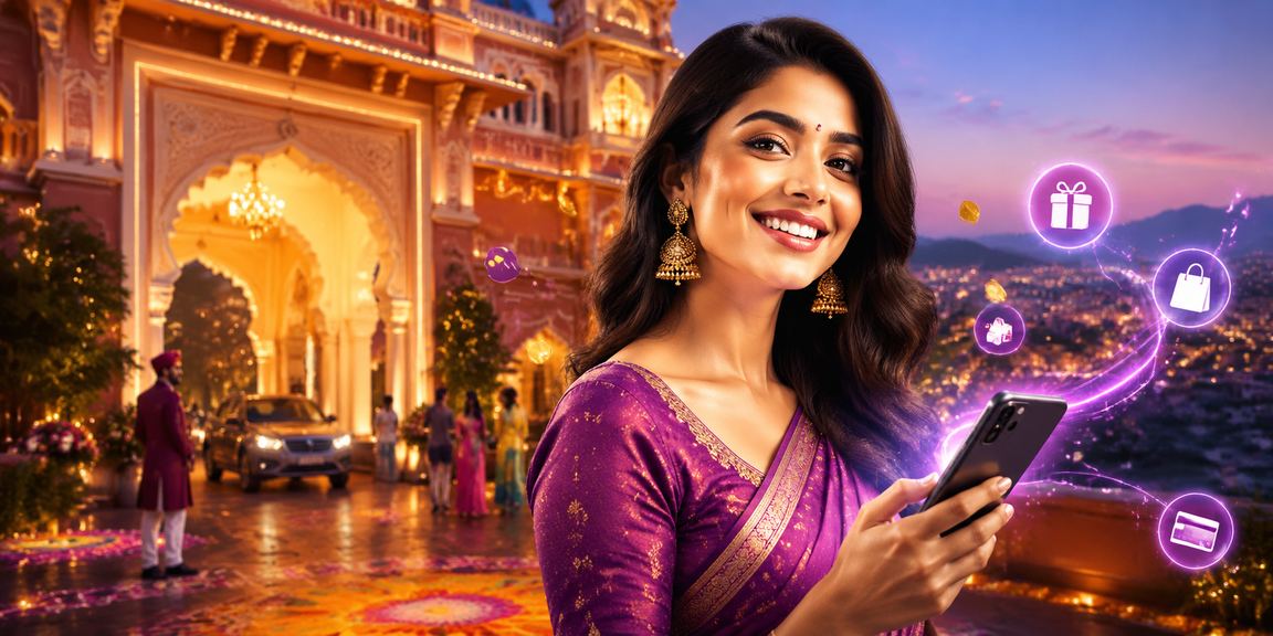 Indian player making mobile payment for betting